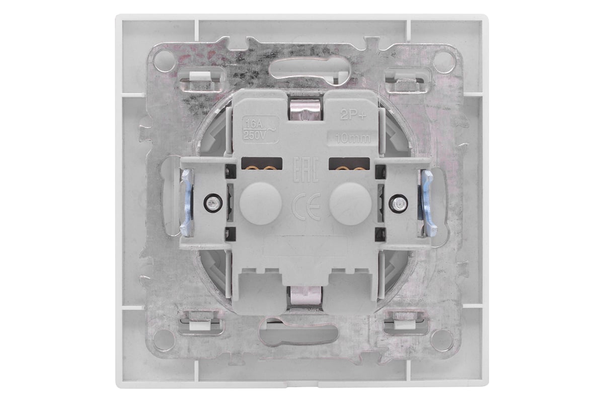 Розетка EKF Минск СП 1-местная, с заземлением и крышкой, с защитной ...
