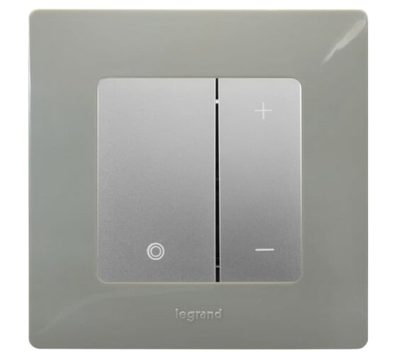 Диммер нажимной универсальный LED Legrand Etika 400Вт без нейтрали белый 672218
