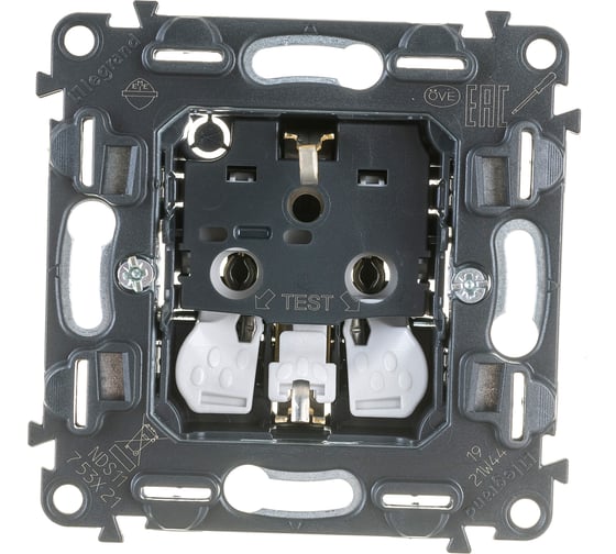 Механизм розетки Legrand Valena Inmatic 16 А 250 В 2К+З безвинтовые зажимы Leg 753021 1