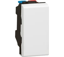 Механизм переключателя Legrand Mosaic New 1-клавишный СП 1 модуль белый Leg 077001