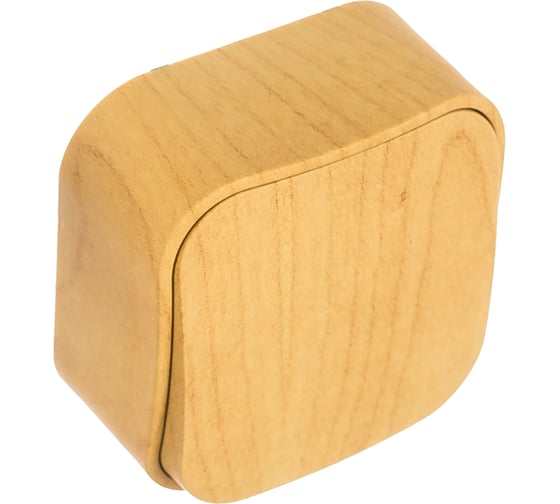 Переключатель Legrand одноклавишный Legrand Quteo IP20 10А 250В винтовые зажимы накладной монтаж дерево 782264