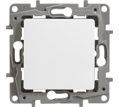 Переключатель Legrand перекрёстный одноклавишный Legrand Etika 10А 250В винтовые зажимы белый 672209