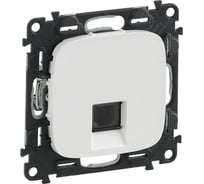 Телефонная розетка Legrand Valena ALLURE  RJ11 одиночная.С лицевой панелью.Белая 753738