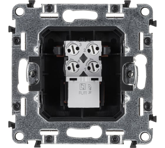 Телефонная розетка Legrand Valena ALLURE  RJ11 одиночная.С лицевой панелью.Белая 753738