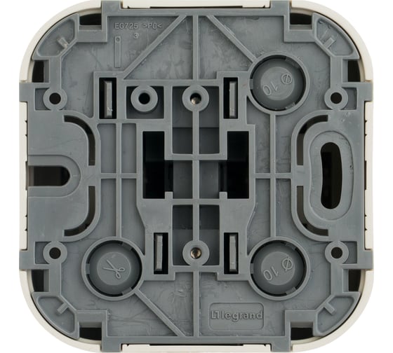 Переключатель Legrand одноклавишный Legrand Quteo IP20 10А 250В винтовые зажимы накладной монтаж слоновая кость 782234