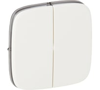 Лицевая панель Legrand Valena Allure для 2-клавишного выключателя белый Leg 755025