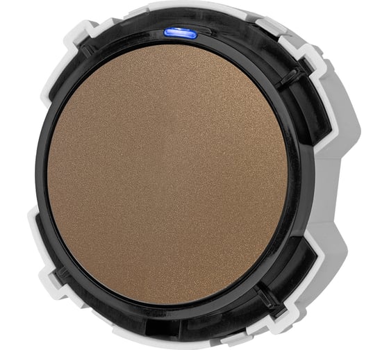Выключатель 1-клавишный TDM ELECTRIC 16а 250в кнопочный механизм бронза, "байкал" SQ1819-0422 1