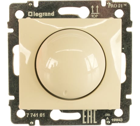 Диммер поворотно-нажимной Legrand Valena 400Вт слоновая кость 774161