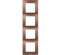 Рамка Legrand 4 поста Etika какао 672574
