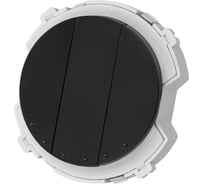 Выключатель 3-клавишный TDM ELECTRIC 16а 250в проходной агат, "байкал" SQ1819-0236