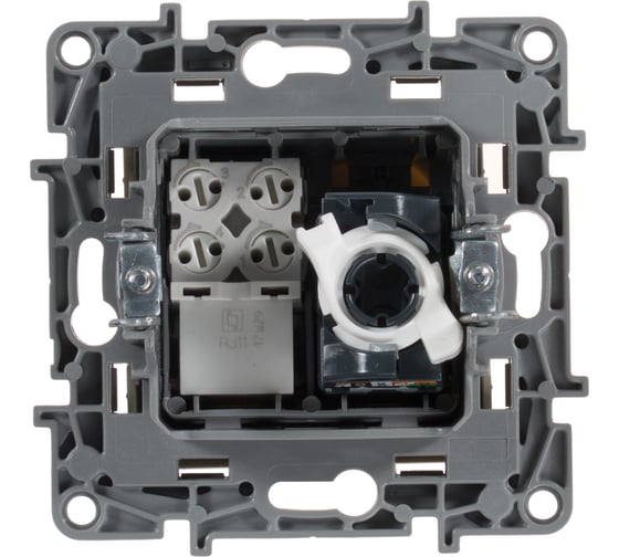 Розетка Legrand двойная RJ11+RJ45 категория 5e UTP Legrand Etika слоновая кость 672352
