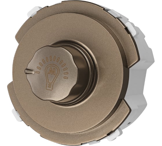 Светорегулятор TDM ELECTRIC (rl, 500вт) поворотный бронза, "байкал" SQ1819-0441 1