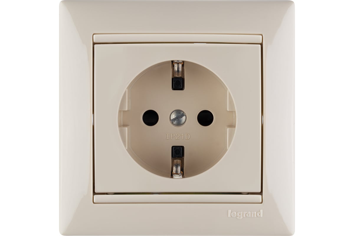 Розетка Legrand с заземлением Legrand Valena без шторок 16А 250В ...