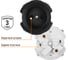 Розетка TDM ELECTRIC 2п 16а 250в с защитными шторками, агат, "байкал" SQ1819-0208 3