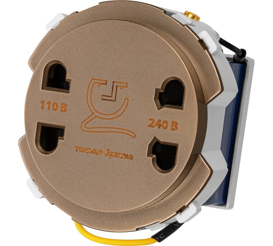 Розетка для бритвы TDM ELECTRIC бронза, "байкал" SQ1819-0449
