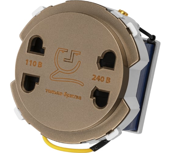 Розетка для бритвы TDM ELECTRIC бронза, "байкал" SQ1819-0449 1