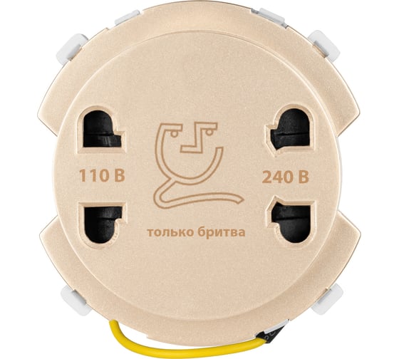 Розетка для бритвы TDM ELECTRIC шампань, "байкал" SQ1819-0549