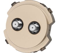 Розетка TDM ELECTRIC TV/SAT проходная шампань, "байкал" SQ1819-0521