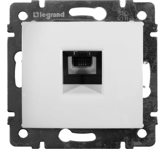 Розетка Legrand телефонная RJ11 Legrand Valena белый 774438