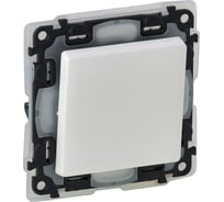 Переключатель Legrand Valena LIFE IP44 10АХ 250В с лицевой панелью.Безвинтовые зажимы.Белый 752156