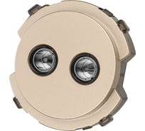 Розетка TDM ELECTRIC двойная TV проходная шампань, "байкал" SQ1819-0512