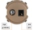 Розетка компьютерная TDM ELECTRIC RJ45 + TV розетка оконечная бронза, "байкал" SQ1819-0419 3
