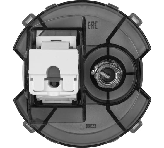 Розетка компьютерная TDM ELECTRIC RJ45 + TV розетка оконечная агат, "байкал" SQ1819-0219