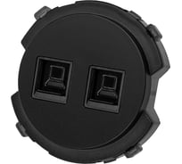 Розетка компьютерная TDM ELECTRIC двойная RJ45 агат, "байкал" SQ1819-0216