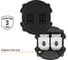 Розетка компьютерная TDM ELECTRIC двойная RJ45 агат, "байкал" SQ1819-0216 3