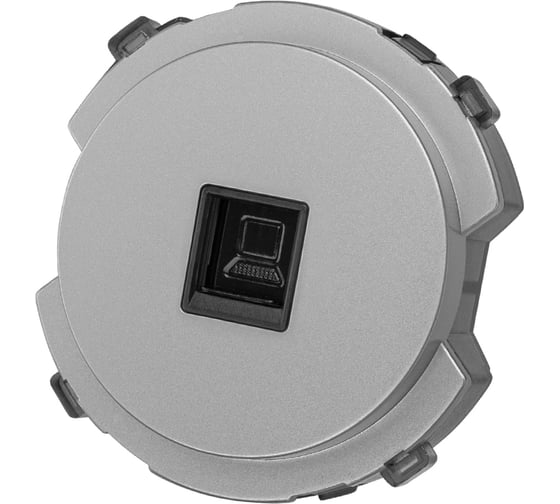 Розетка компьютерная TDM ELECTRIC RJ45 платина, "байкал" SQ1819-0314 1