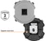 Розетка компьютерная TDM ELECTRIC RJ45 платина, "байкал" SQ1819-0314 3