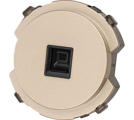 Розетка компьютерная TDM ELECTRIC RJ45 шампань, "байкал" SQ1819-0514