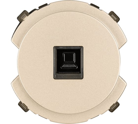 Розетка компьютерная TDM ELECTRIC RJ45 шампань, "байкал" SQ1819-0514