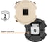 Розетка компьютерная TDM ELECTRIC RJ45 шампань, "байкал" SQ1819-0514 3
