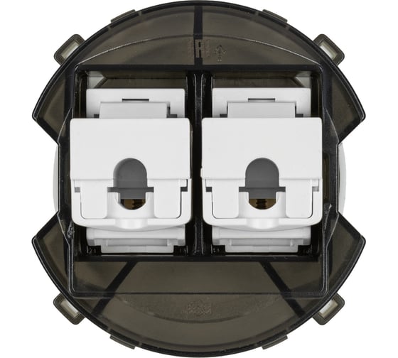 Розетка компьютерная TDM ELECTRIC двойная RJ45 шампань, "байкал" SQ1819-0516