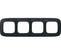 Универсальная рамка Legrand Valena Allure 4 поста матовый черный Leg 754404