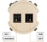 Розетка TDM ELECTRIC телефонная RJ11 + компьютерная RJ45 шампань, "байкал" SQ1819-0517 3