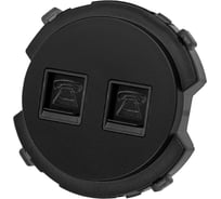 Розетка TDM ELECTRIC телефонная двойная rj11 агат, "байкал" SQ1819-0215