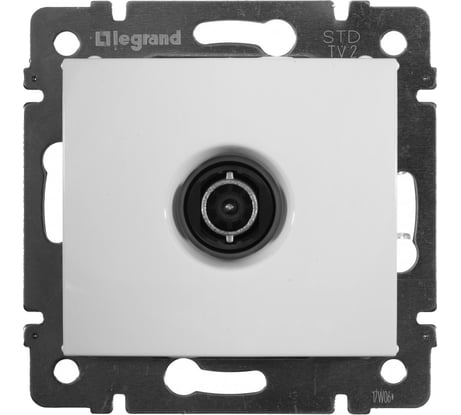Розетка Legrand TV (телевизионная) Legrand Valena оконечная белый 774430