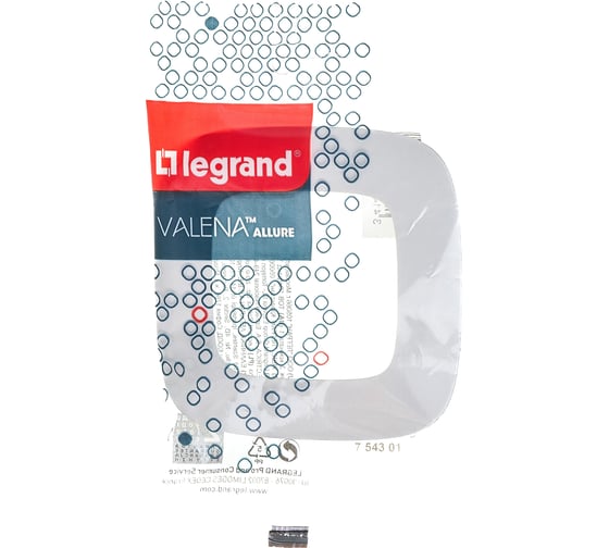 Универсальная рамка Legrand Valena Allure 1 пост белый Leg 754301