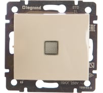 Выключатель Legrand одноклавишный с подсветкой Legrand Valena 10А 250В схема 1L безвинтовые зажимы слоновая кость 774310