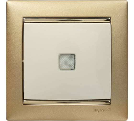 Выключатель Legrand одноклавишный с подсветкой Legrand Valena 10А 250В схема 1L безвинтовые зажимы слоновая кость 774310