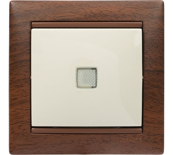 Выключатель Legrand одноклавишный с подсветкой Legrand Valena 10А 250В схема 1L безвинтовые зажимы слоновая кость 774310