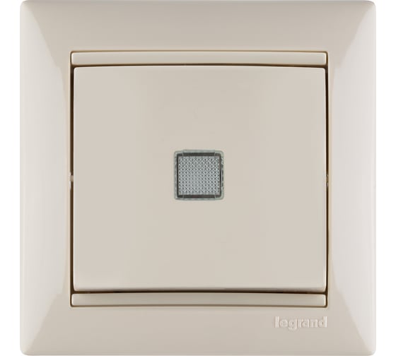 Выключатель Legrand одноклавишный с подсветкой Legrand Valena 10А 250В схема 1L безвинтовые зажимы слоновая кость 774310