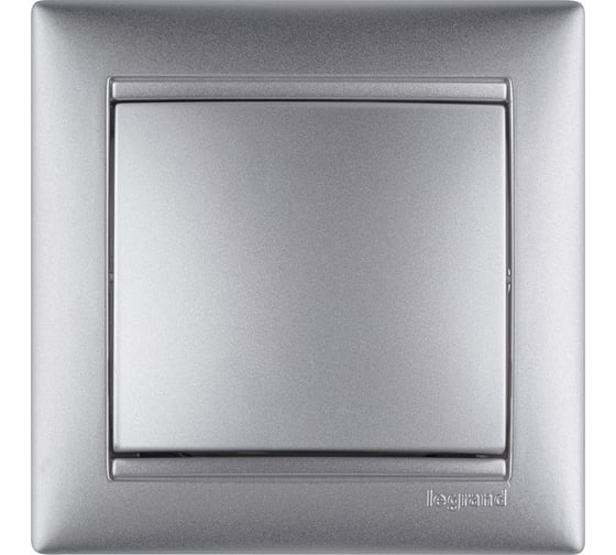 Выключатель Legrand одноклавишный Legrand Valena 10А 250В схема 1 безвинтовые зажимы алюминий 770101