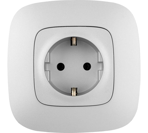 Силовая розетка Legrand Valena ALLURE  2К+З 16А 250В с лицевой панелью.Безвинтовые зажимы.Алюминий 753921
