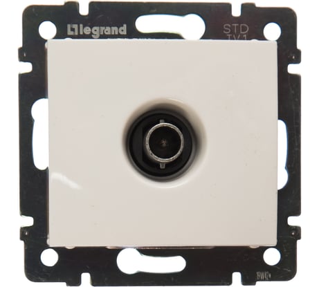 Розетка Legrand TV (телевизионная) Legrand Valena "звезда" белый 774429