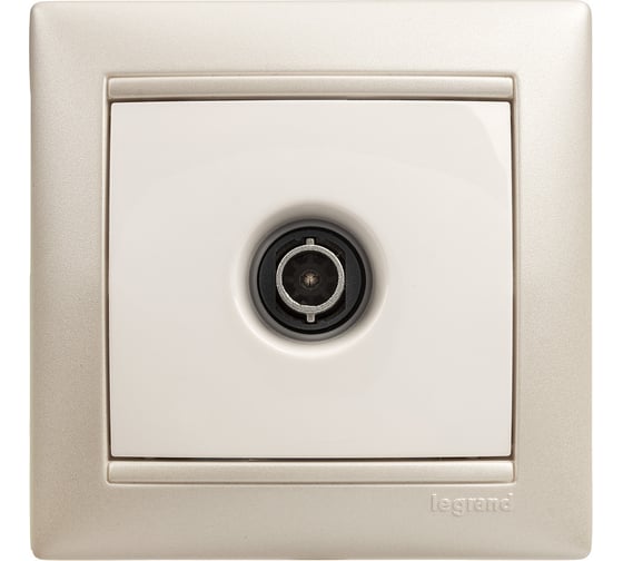 Розетка Legrand TV (телевизионная) Legrand Valena "звезда" белый 774429
