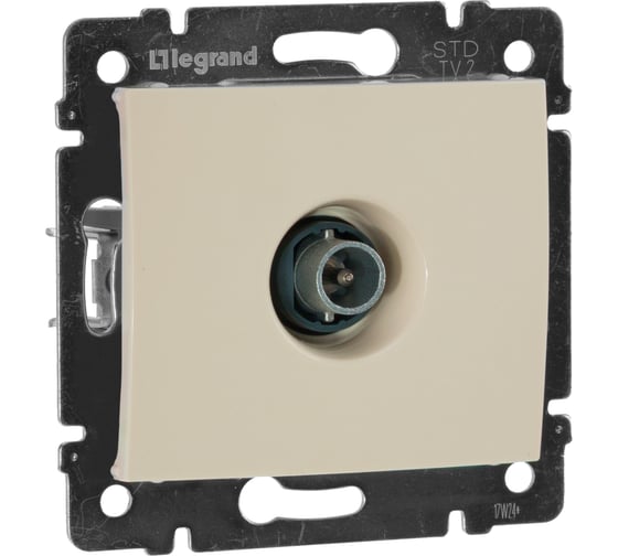 Розетка Legrand TV (телевизионная) Legrand Valena оконечная слоновая кость 774330