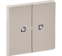 Лицевая панель Legrand Valena Life для 2-клавишного выключателя с подсветкой слоновая кость Leg 755221